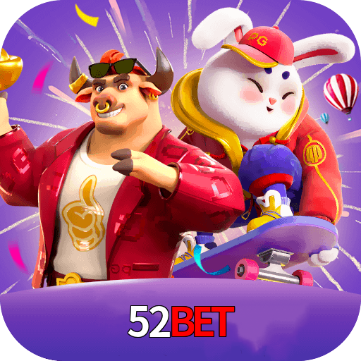 Imagem promocional da 52BET mostrando a plataforma e suas vantagens